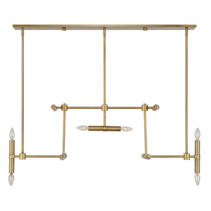 Cadre - 14 Light Modern Linear Pendant - Gold