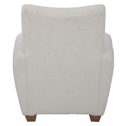 Teddy - Shearling Accent Chair - White