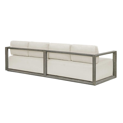 Remsen - Outdoor Sofa - White / Brown