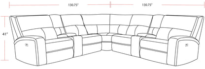 Polaris - Modular Power Reclining Sectional