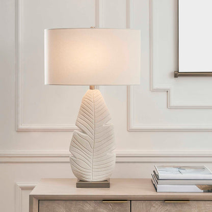 Palm Leaf - Table Lamp - White