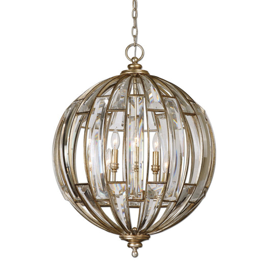 Vicentina - 6 Light Sphere Pendant - Gold