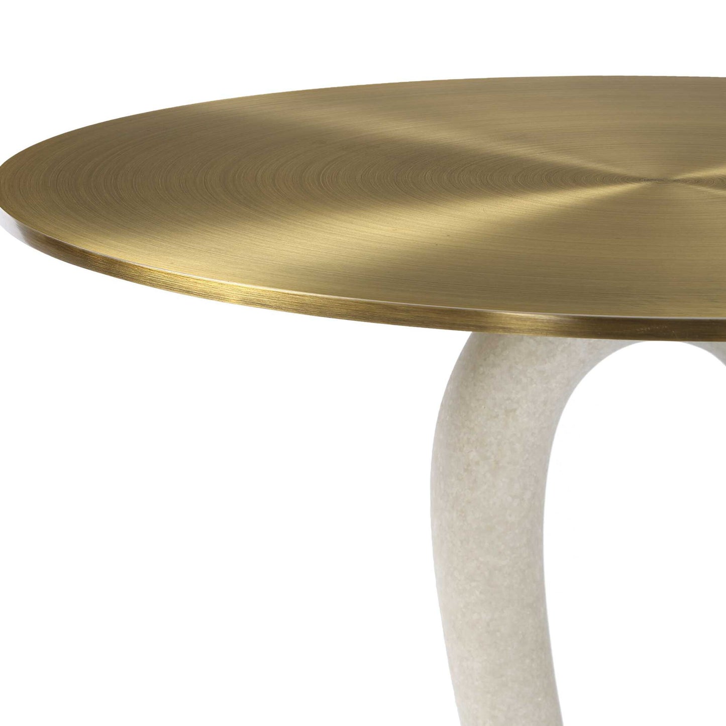 Sonia - Modern Accent Table - Brass