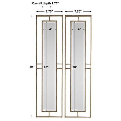 Rutledge - Mirrors (Set of 2) - Gold