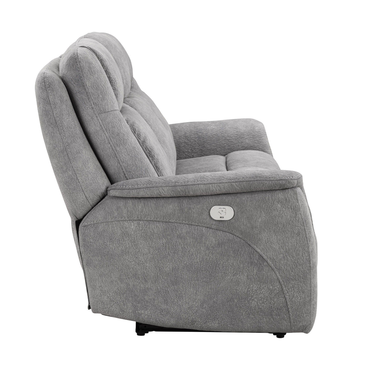Linus - Zero Gravity Power Reclining Sofa - Hudson Gray