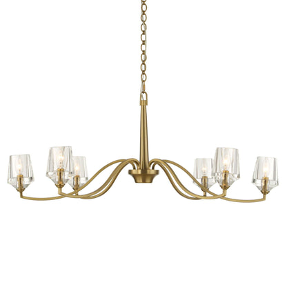 Barcelona - 6 Light Brass Chandelier - Gold