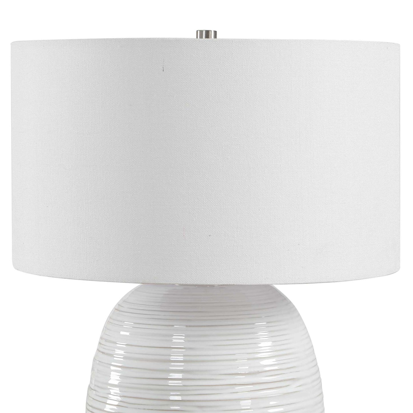 Alkman - Table Lamp - White Glaze