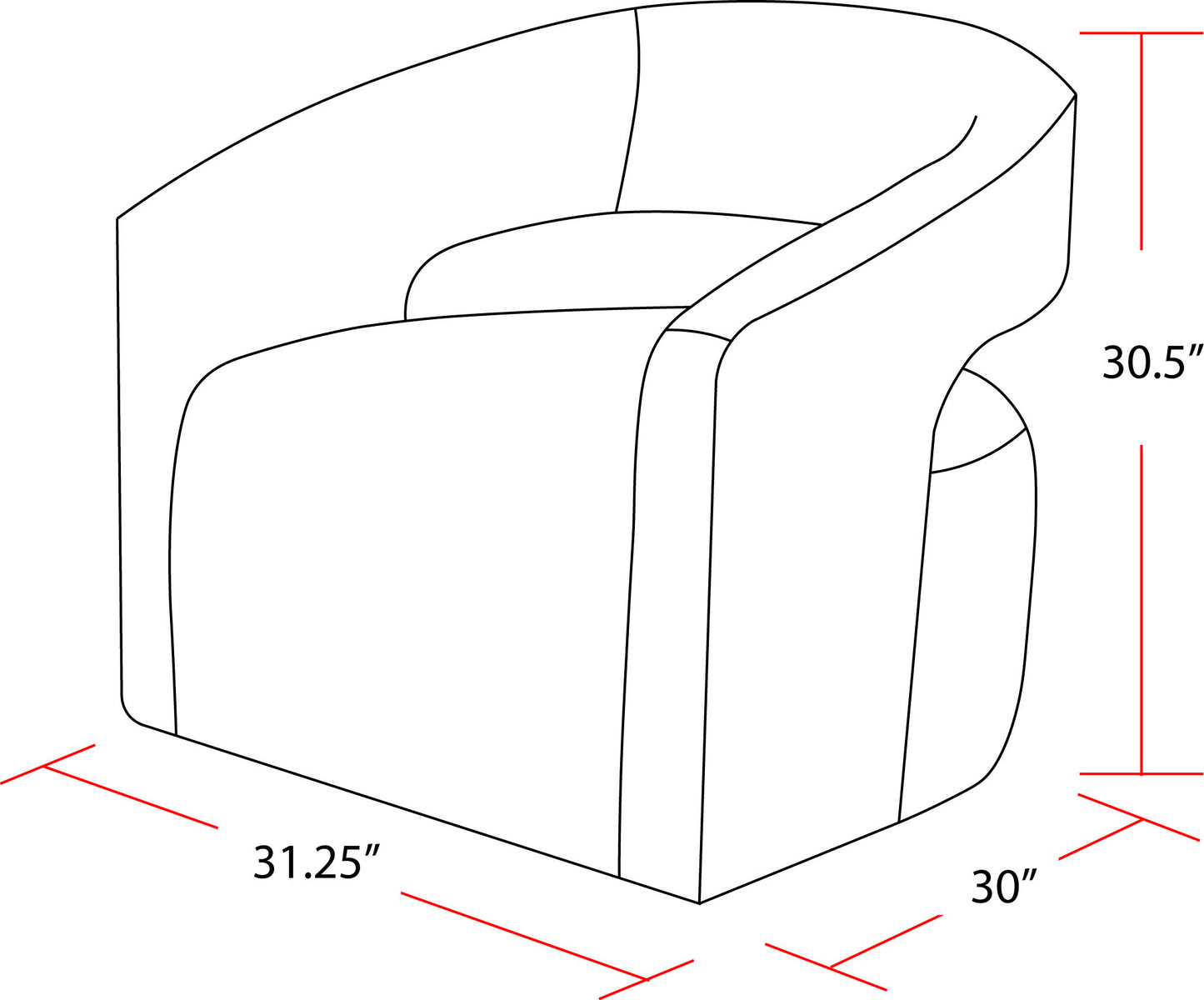 Orbit - Open Back Accent Chair (Set of 2)
