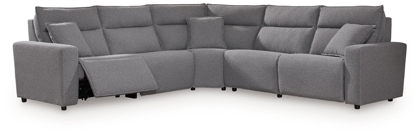 ModMax II - Salt And Pepper - Reclining Sectional