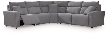 ModMax II - Salt And Pepper - Reclining Sectional