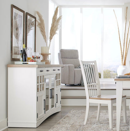Americana Modern Dining - Spindle Back Dining Chair (Set of 2) - Cotton White