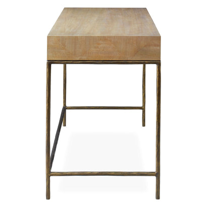 Aristotle - Natural Wood Modern Desk