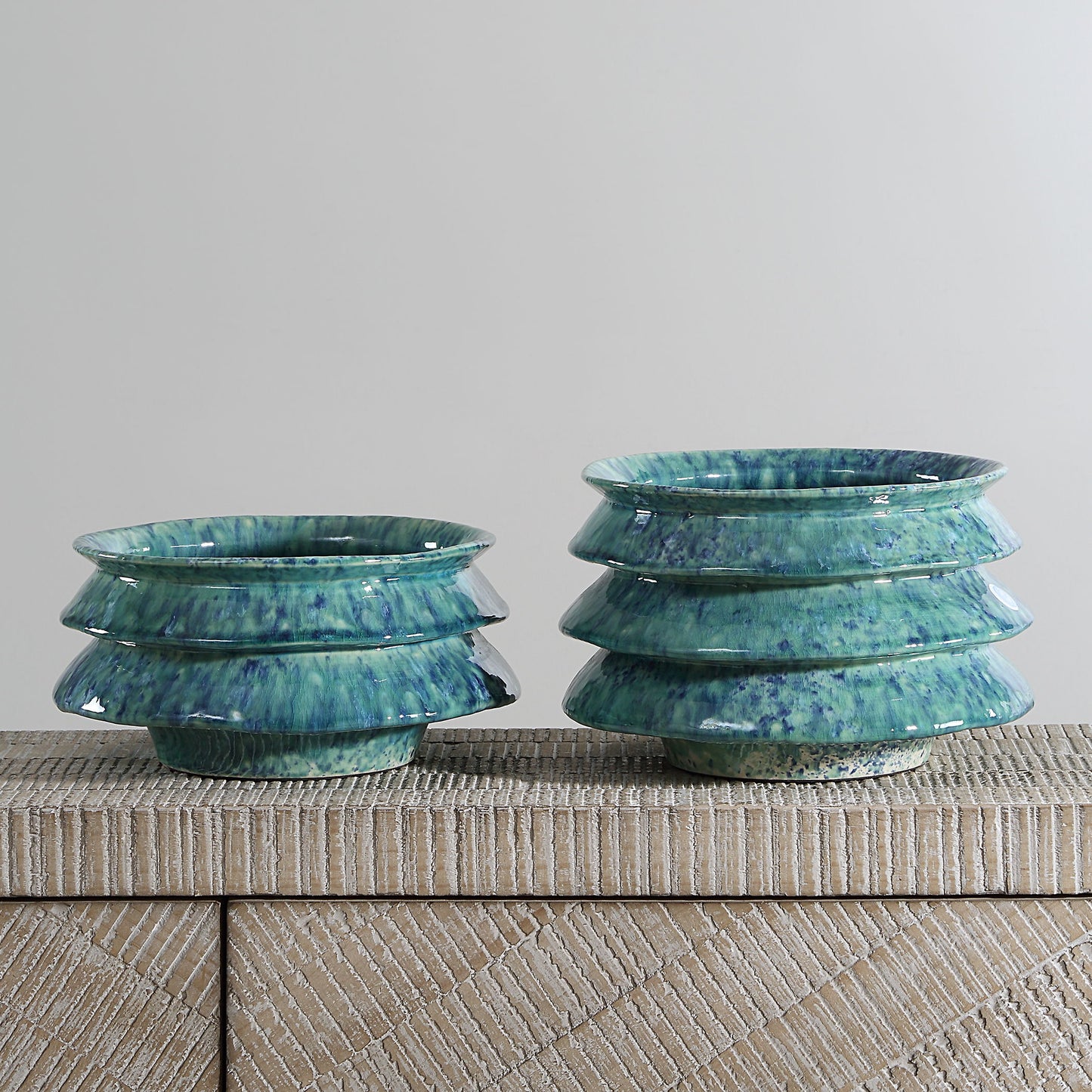 ZigZag - Bowls (Set of 2) - Green