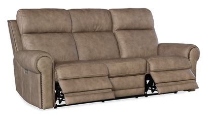 SS - Duncan Power Sofa With Power Headrest & Lumbar