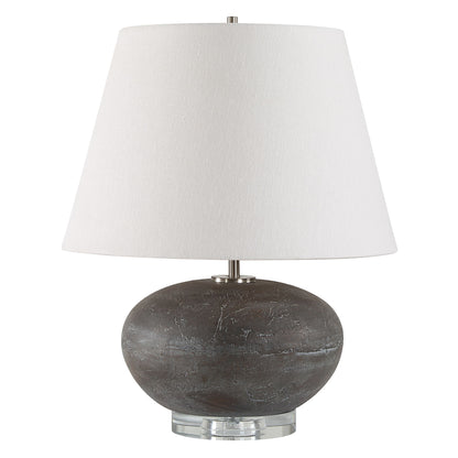 Beckley - Stone Table Lamp - Gray