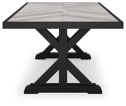 Beachcroft - Rect Dining Table W/Umb Opt