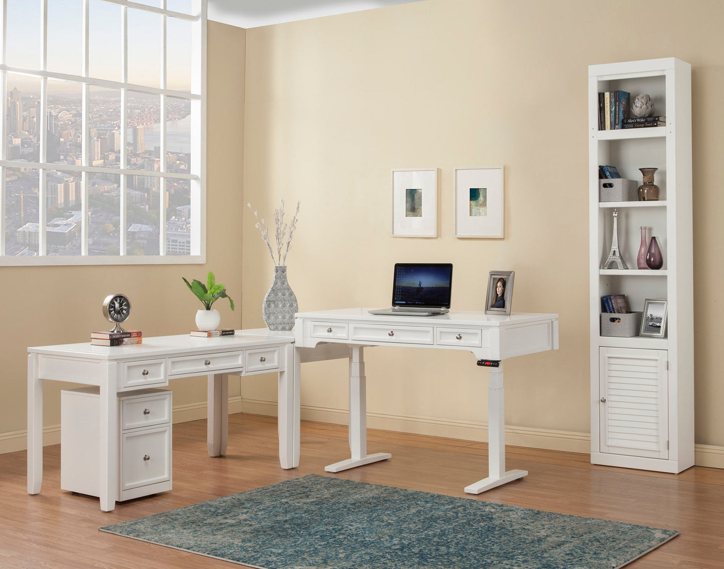 Boca - Rolling File Cabinet - Cottage White