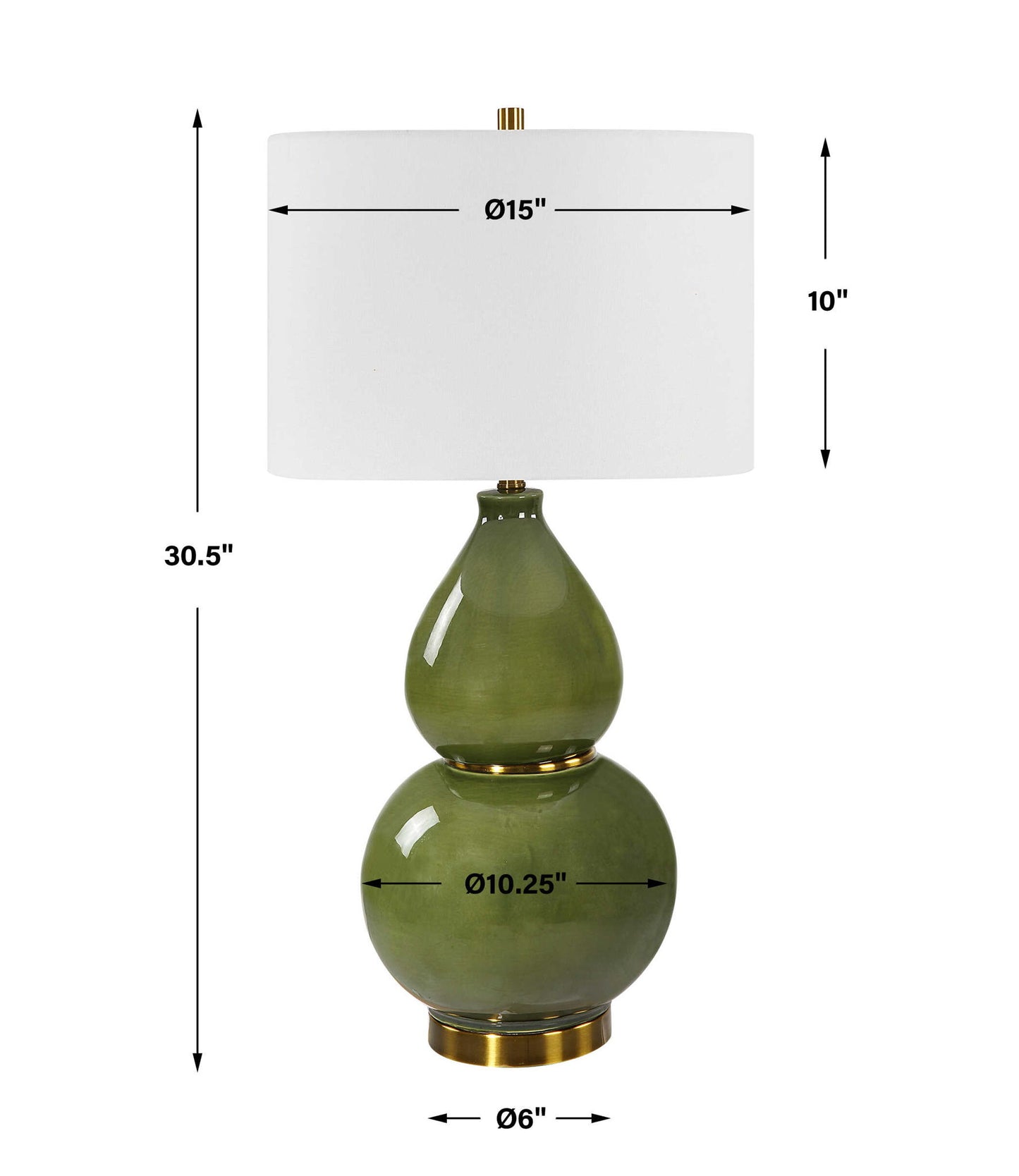 Gourd - Table Lamp - Green
