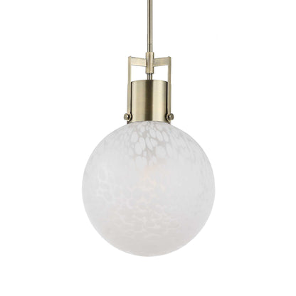 Huch - 1 Light Glass Pendant - White