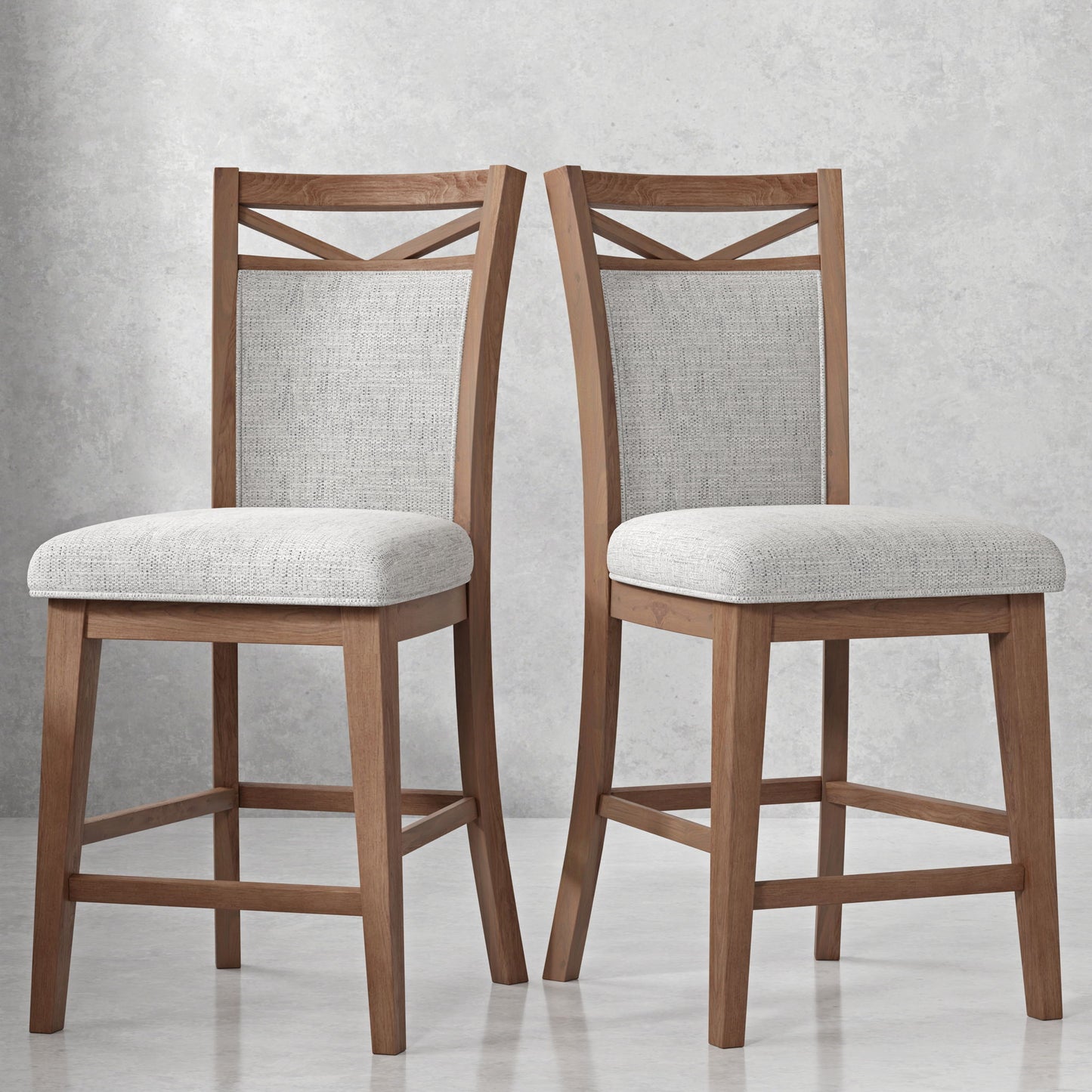 Americana Modern Dining - Upholstered Counter Chair (Set of 2) - Cotton