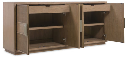 Sonnet - Dining Credenza - Dark Gray / Light Brown