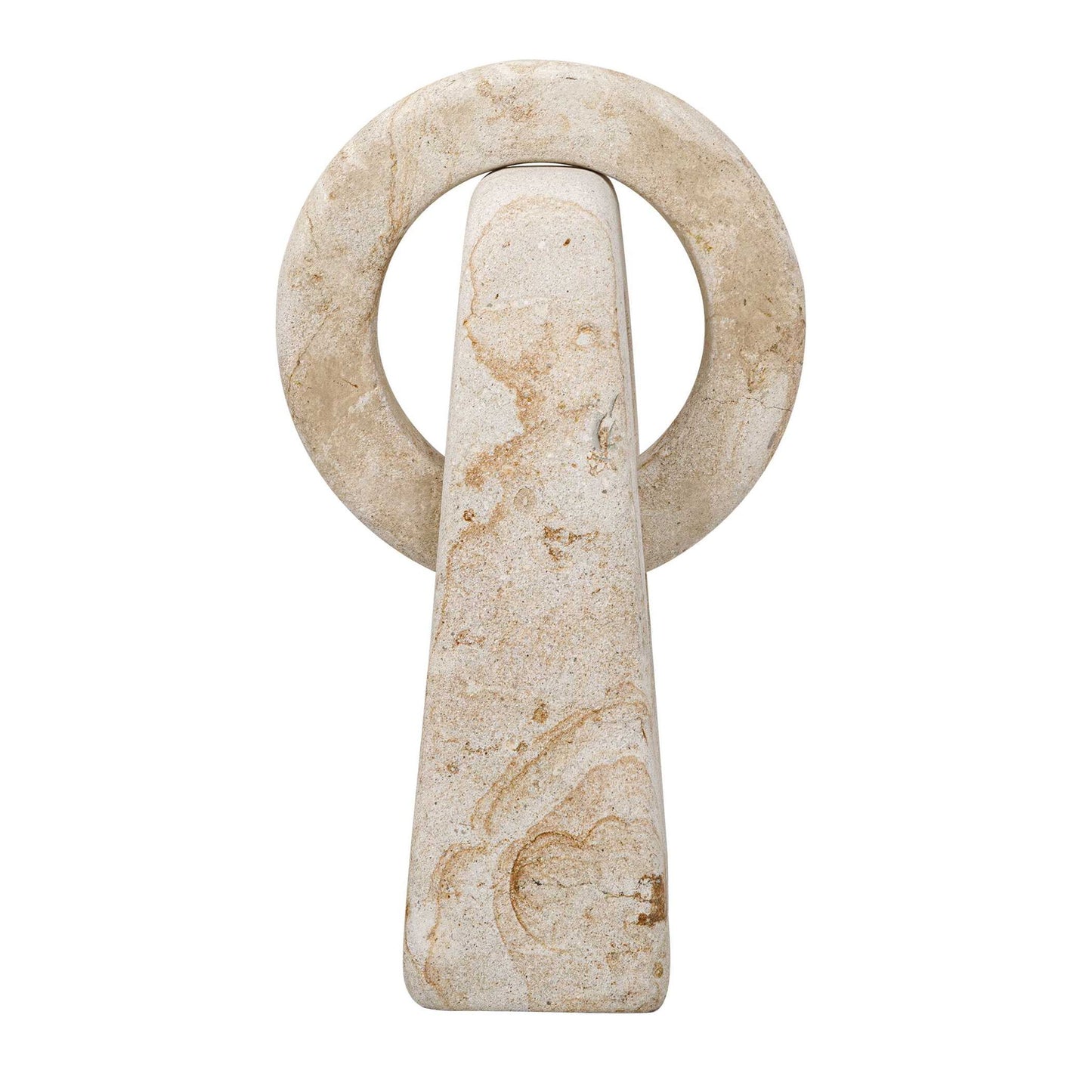 Continuum Stone - Indoor-Outdoor Sculpture - Brown / White