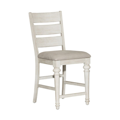 Heartland - 5 Piece Gathering Table Set (Ladder-Back Chairs) - White
