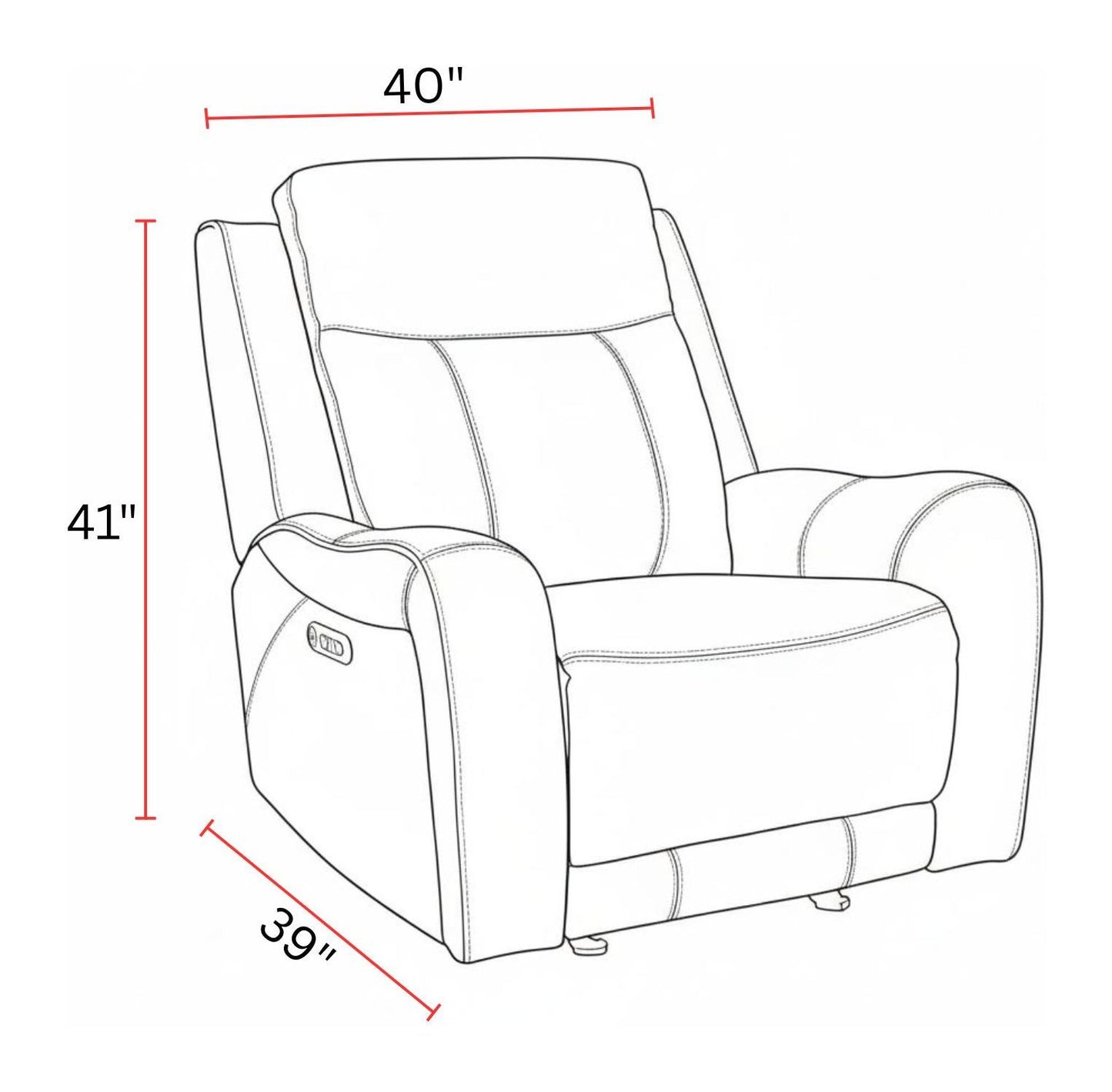 Haywood - Power Glider Recliner