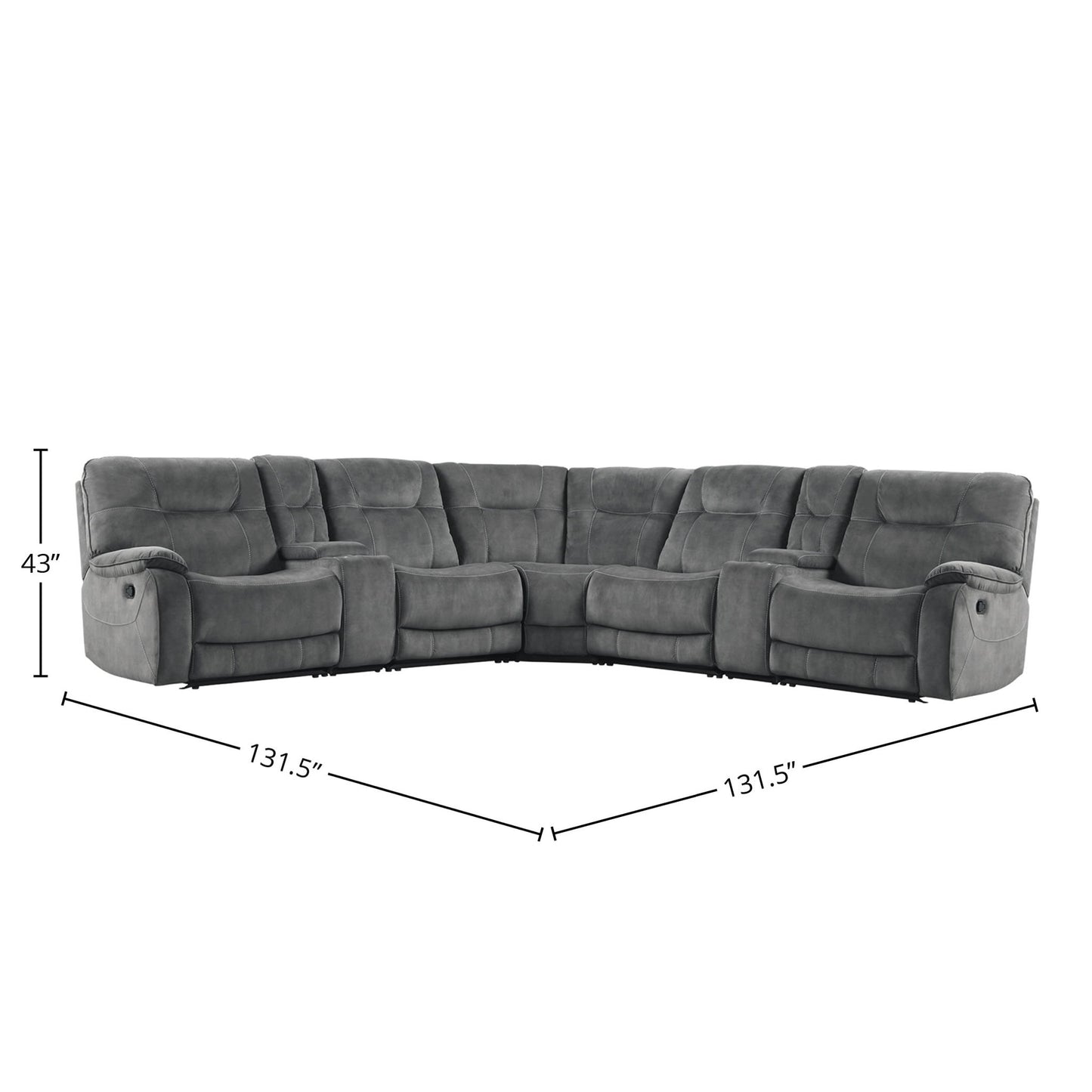 Cooper - Modular Manual Reclining Sectional