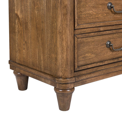 Harrison Heights - Nightstand With Charging Station - Sienna