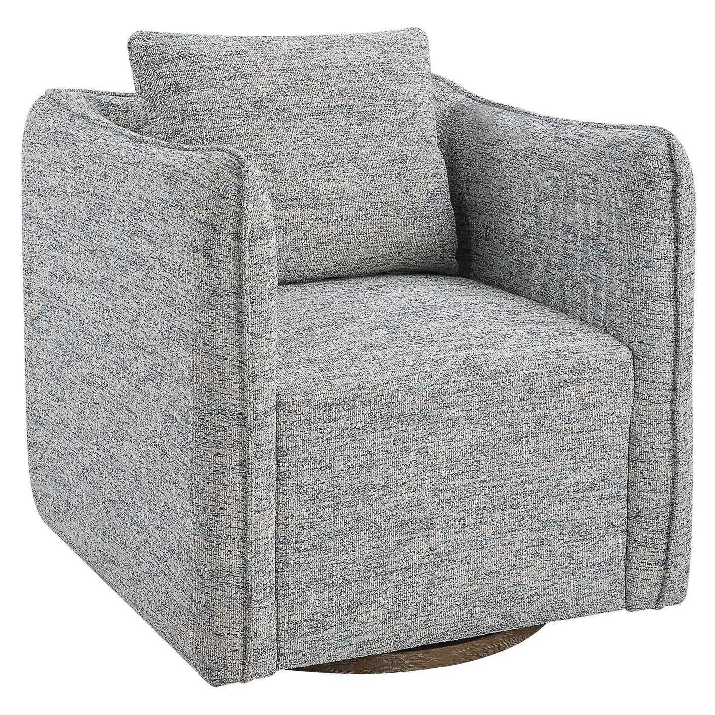 Corben - Swivel Chair - Pearl Silver
