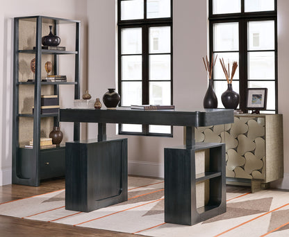 Home Office - Adjustable-Height Desk - Black