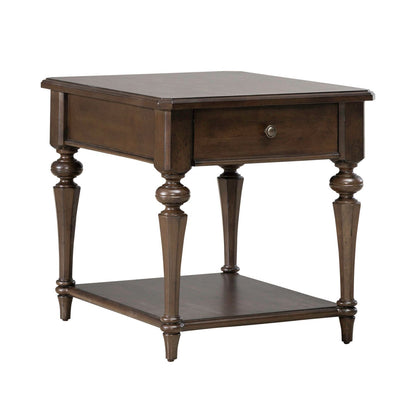 Arden Road - Drawer End Table - Satin Cherry