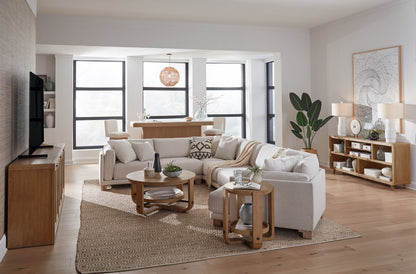Escape - 4 Piece Modular Sectional - Mirage Mist
