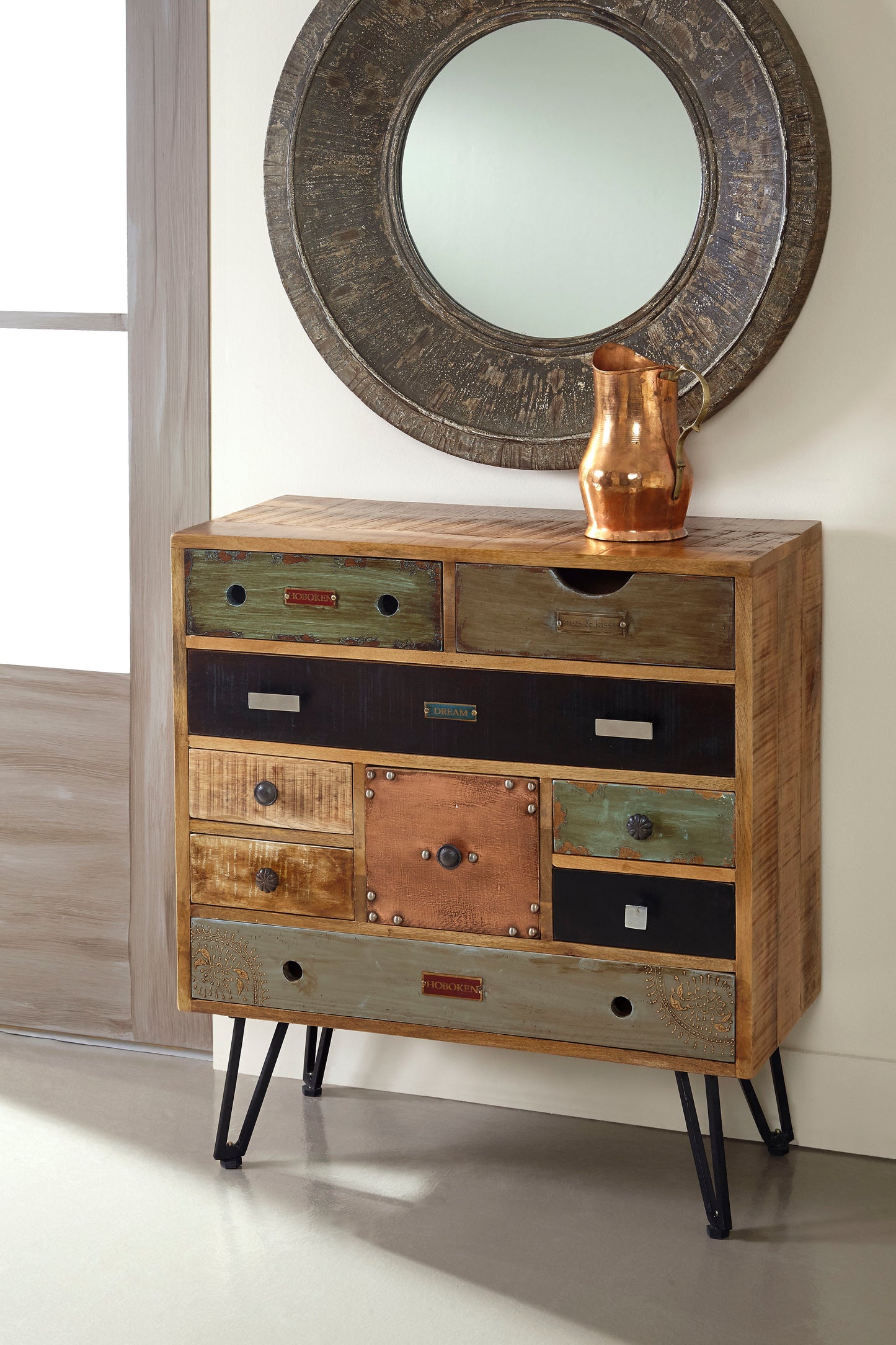 Brisbane - Nine Drawer Chest - Multicolor Mango