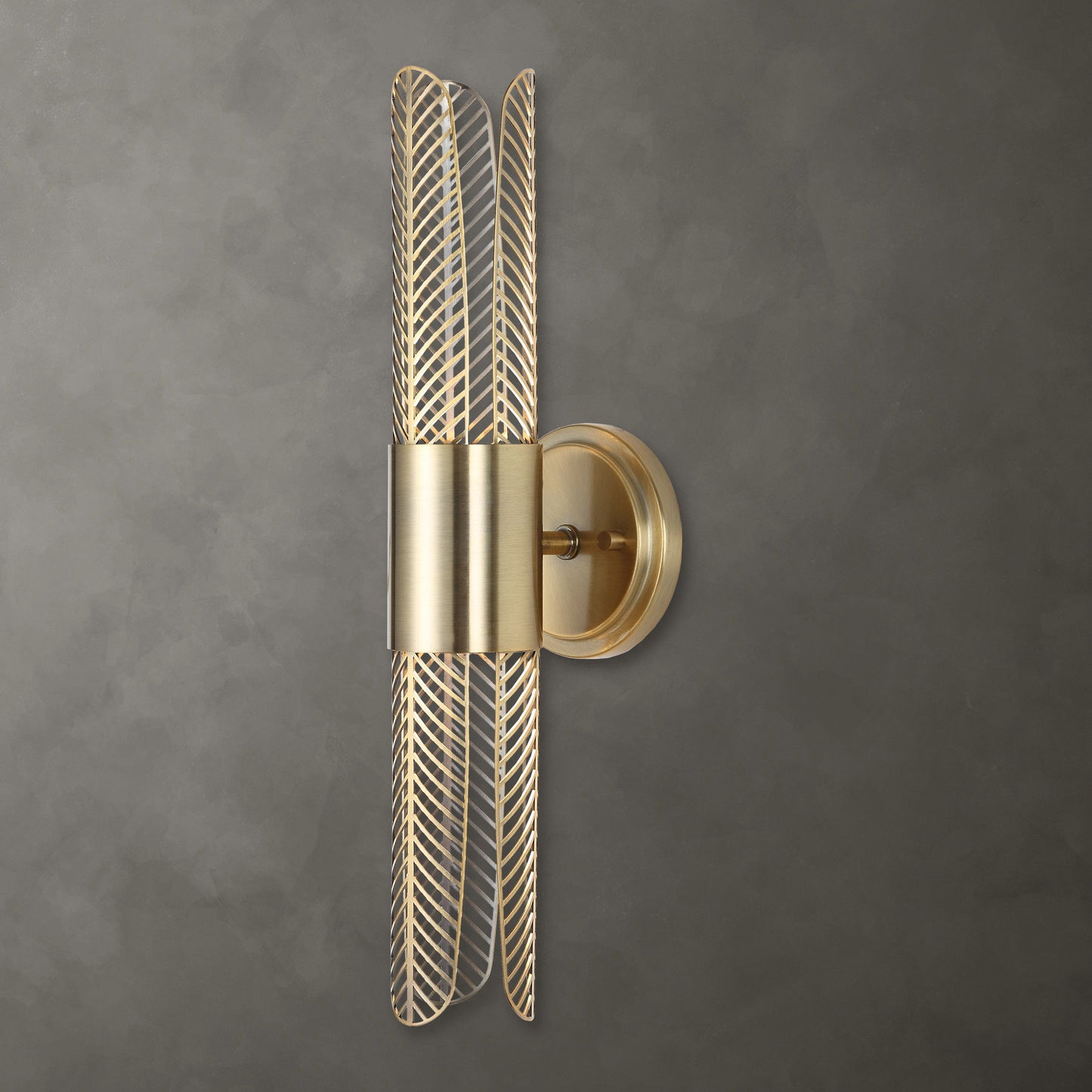 Cret - 2 Light LED Brass Sconce - Bronze