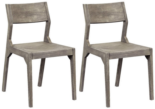 Yukon - Angled Back Dining Chairs (Set of 2) - Sandblast Gray