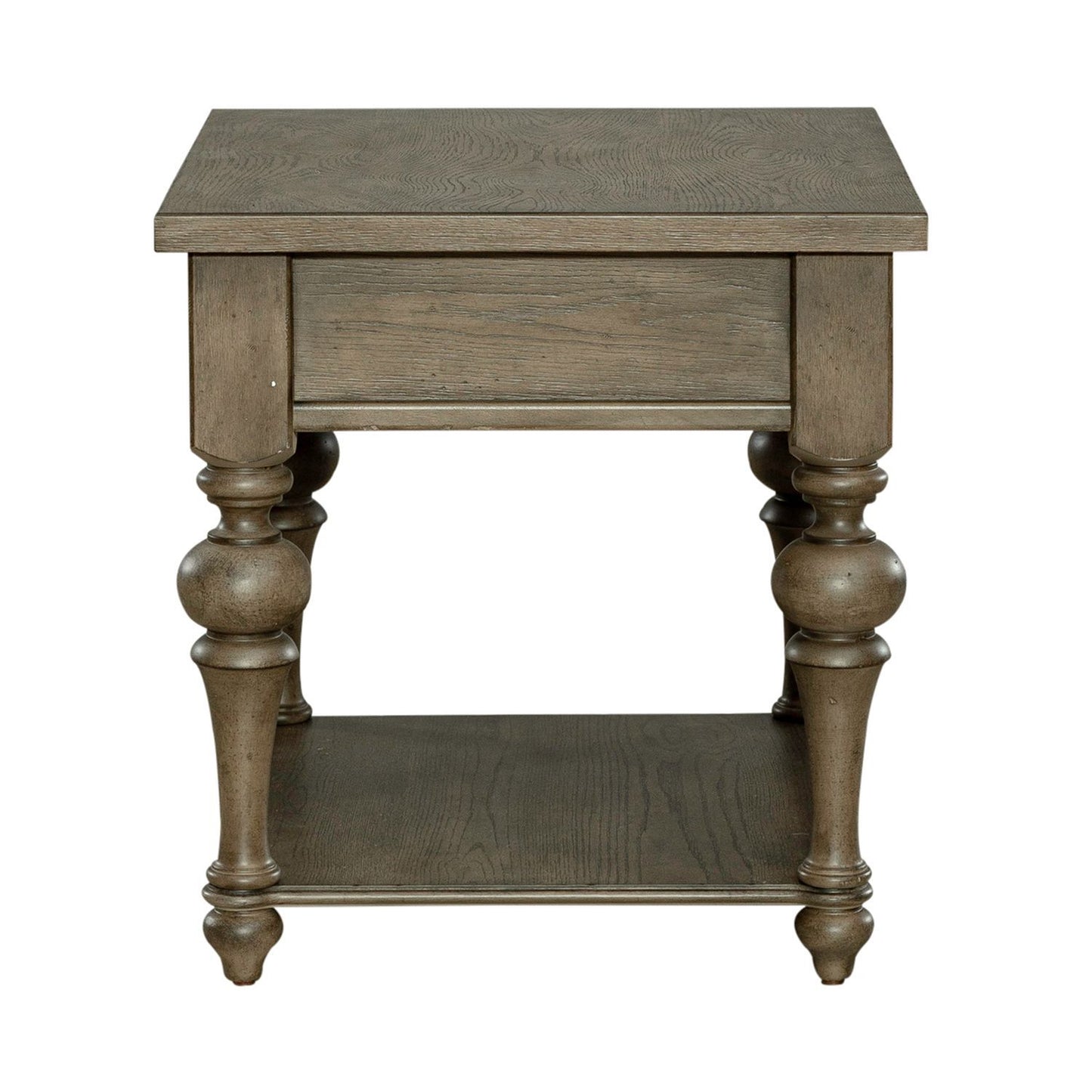 Americana Farmhouse - Drawer End Table - Light Brown