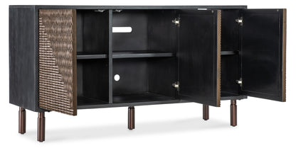 Commerce And Market - Jachar Entertainment Credenza - Dark Brown