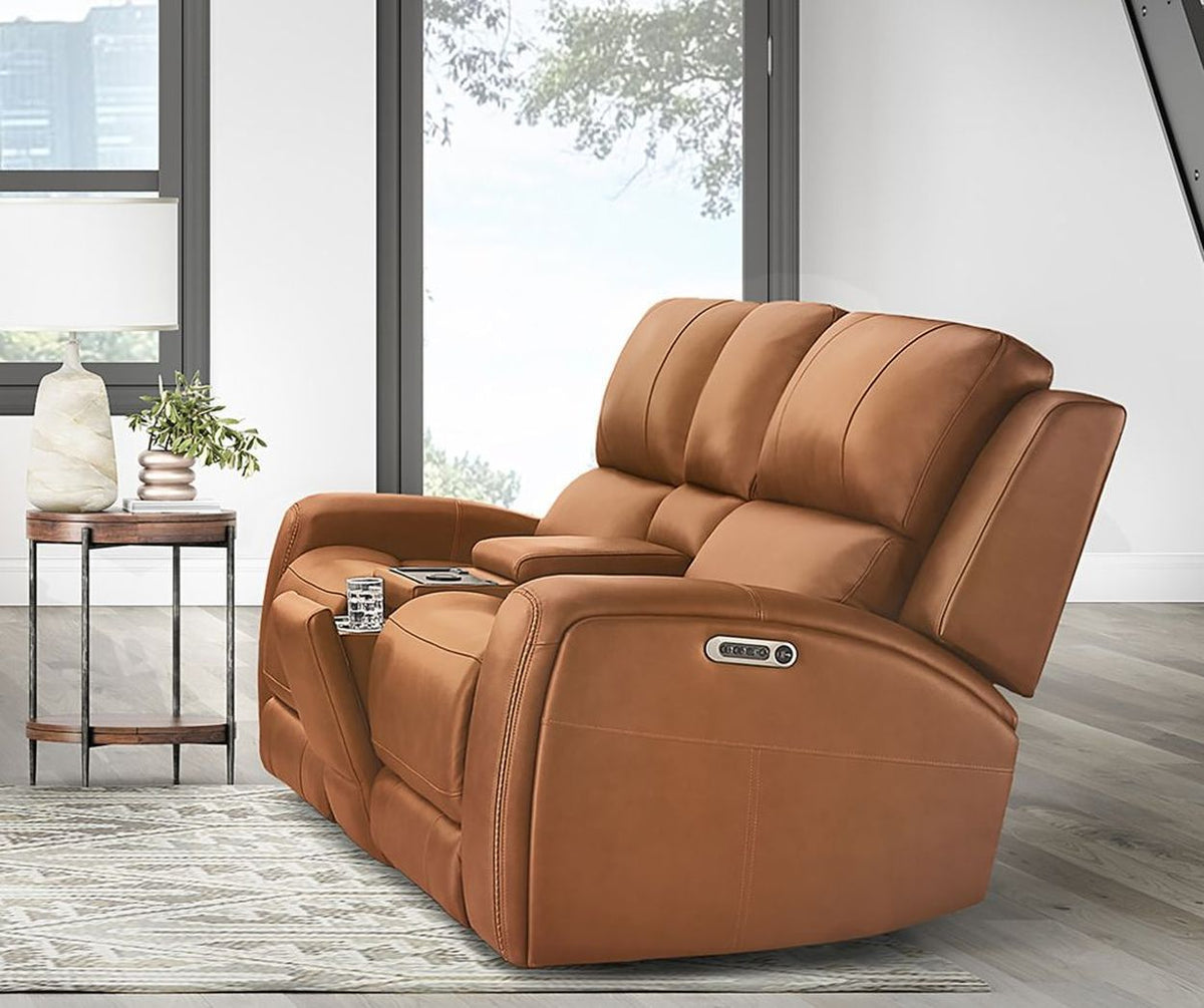 Belmont - Power Zero Gravity Tilt Console Loveseat P3