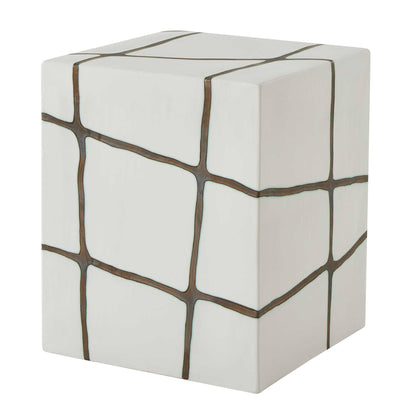 Rocklyn - Garden Stool - Bronze / White