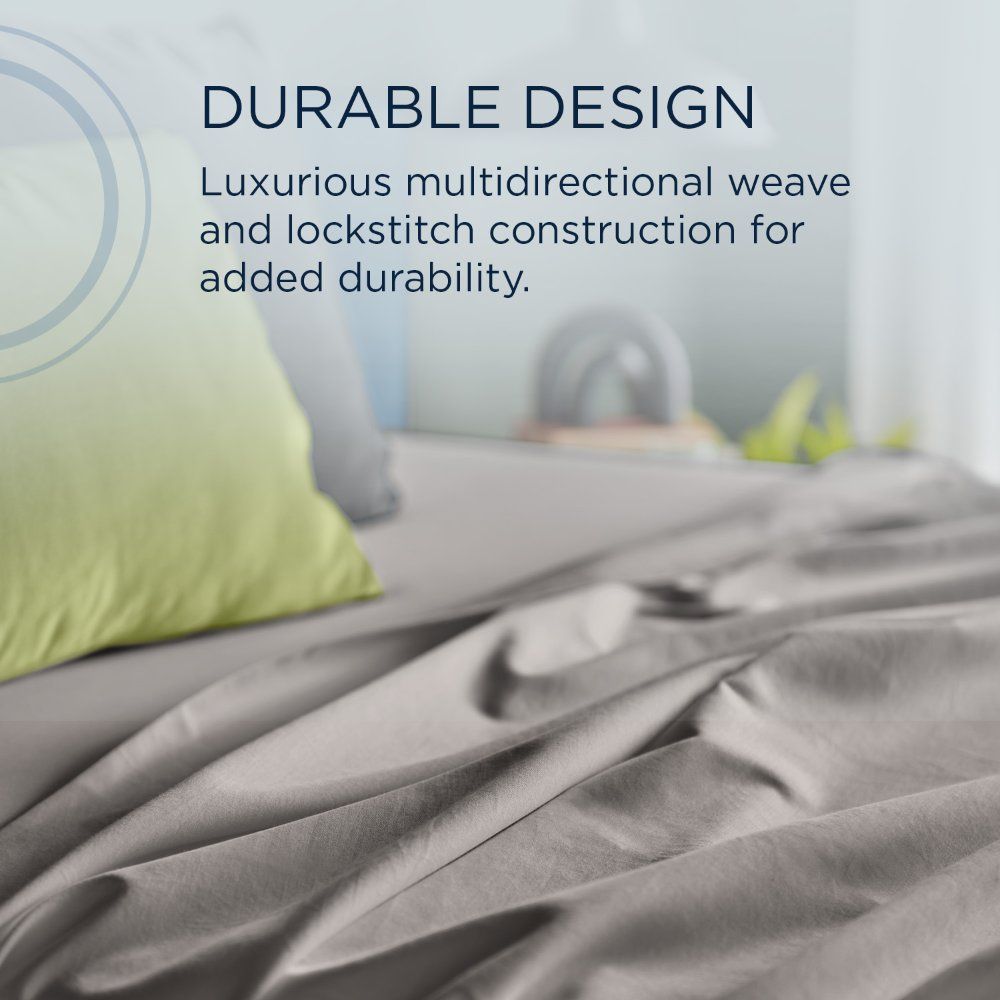 Linens - Tempur Luxe Egyptian Cotton Sheet Set - Cool Gray