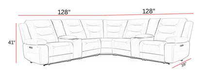 Caldwell - Modular Power Reclining Sectional