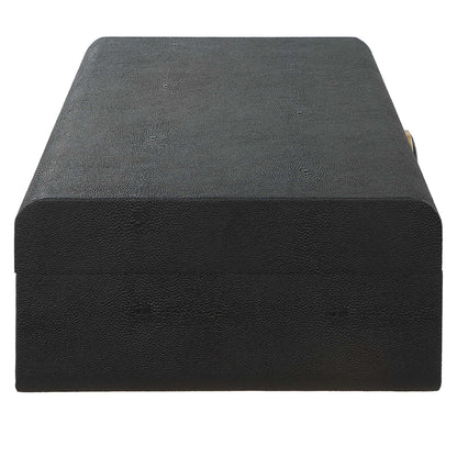 Lalique - Shagreen Box - Black
