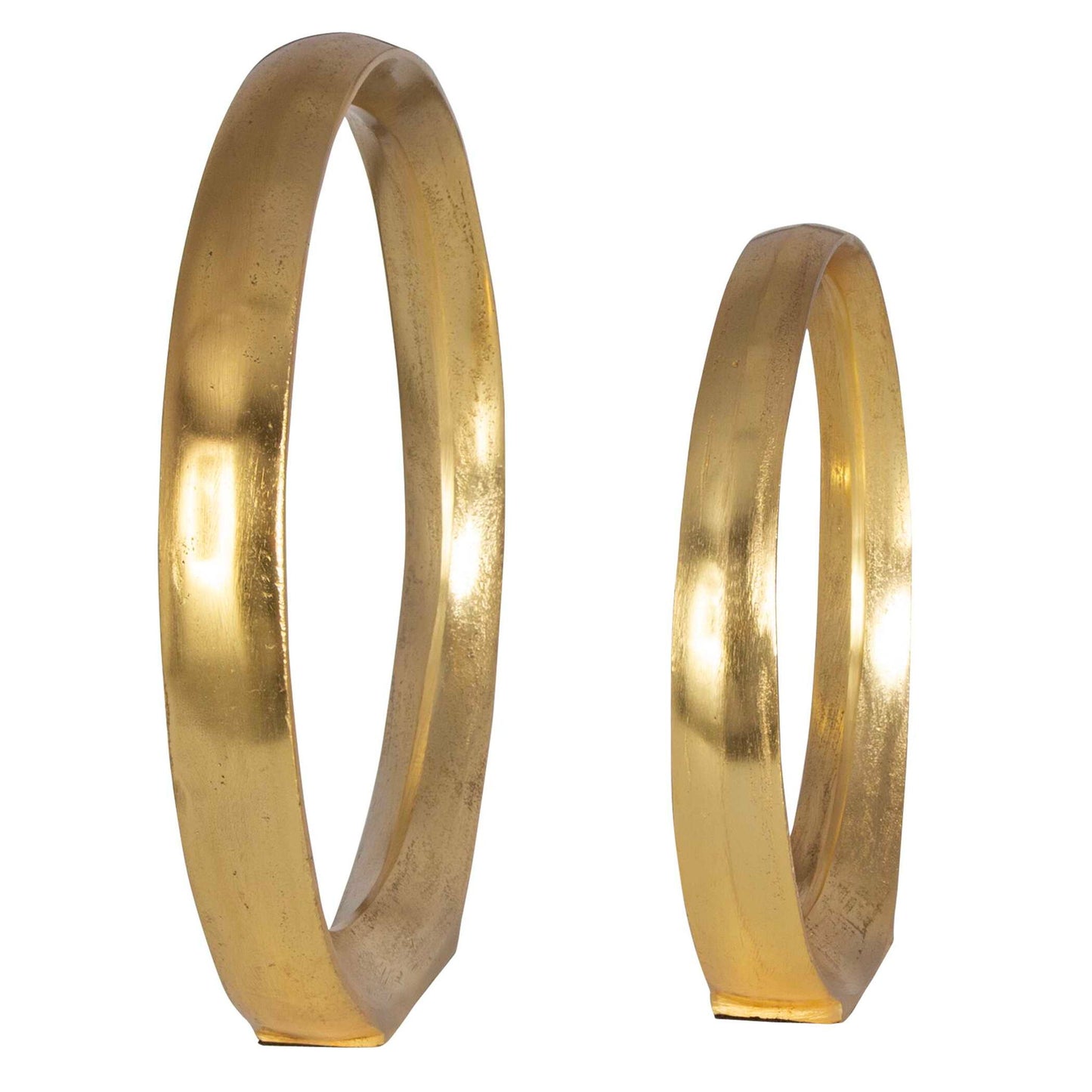 Jimena - Ring Sculptures (Set of 2) - Gold