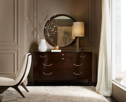 Bella Donna - Round Mirror - Dark Brown