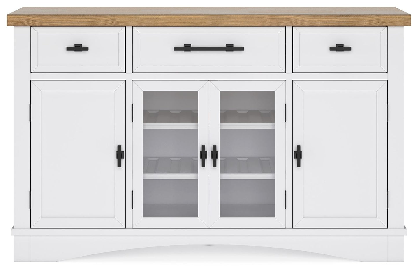 Ashbryn - White / Natural - Dining Room Server