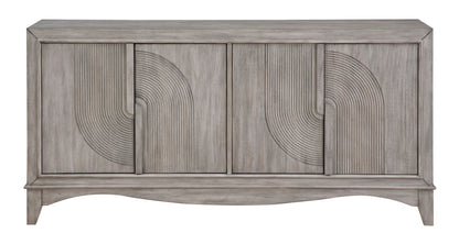 Carbondale - Four Door Credenza - Gray