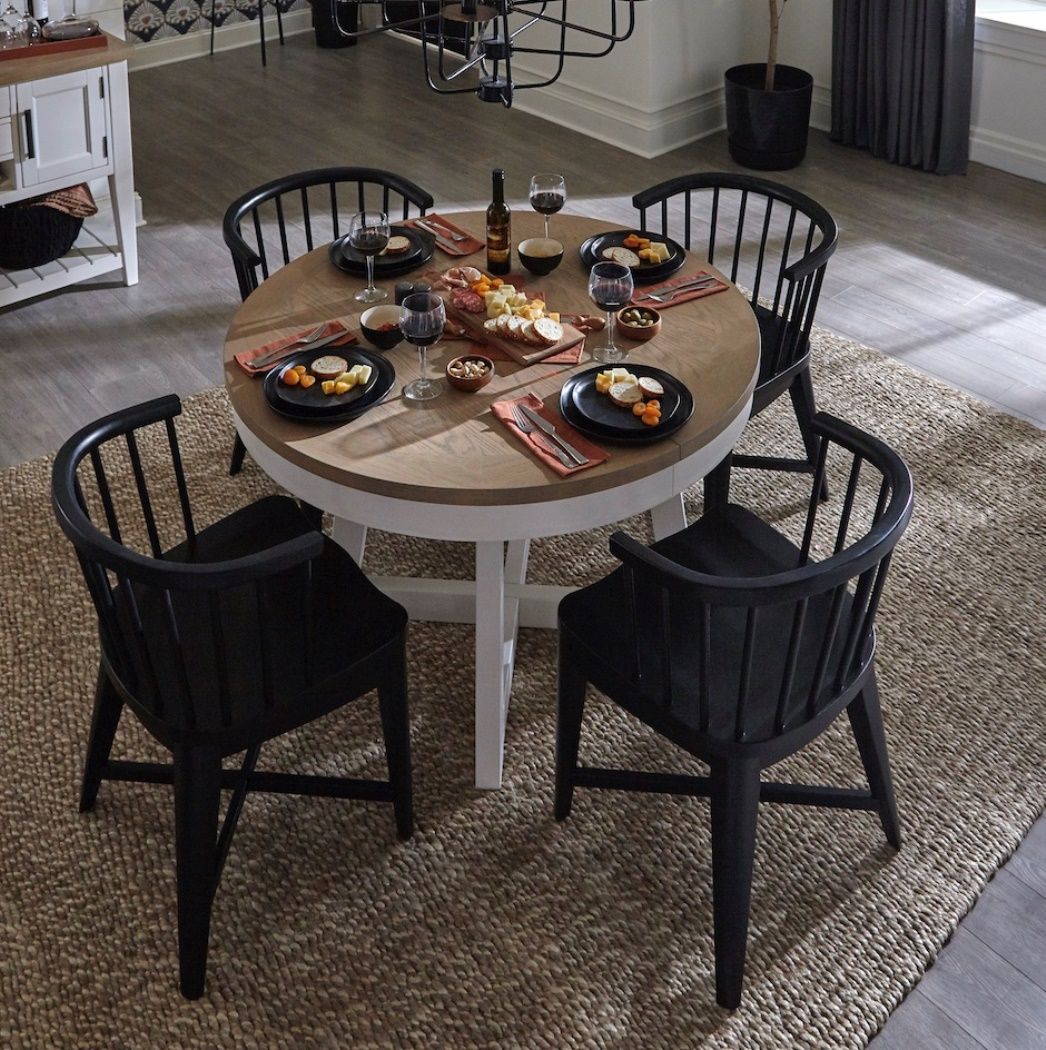 Americana Modern Dining - Barrel Dining Chair (Set of 2) - Black