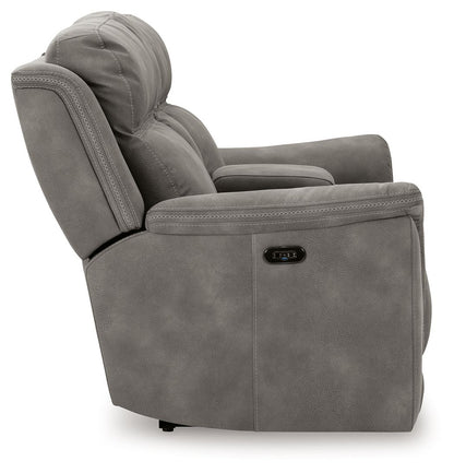 Next-Gen Durapella - Reclining Power Loveseat With Console